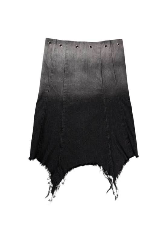 FALDA DEGRADE DENIM GRIS