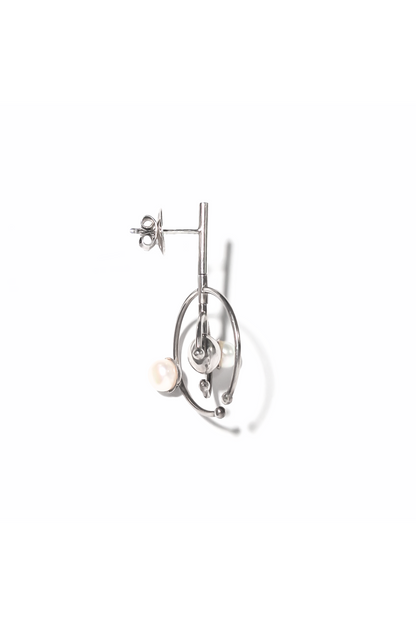 ARETE ELIPICAL CON PERLAS NATURALES